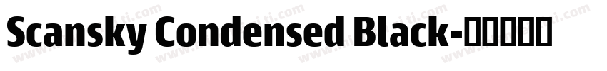 Scansky Condensed Black字体转换